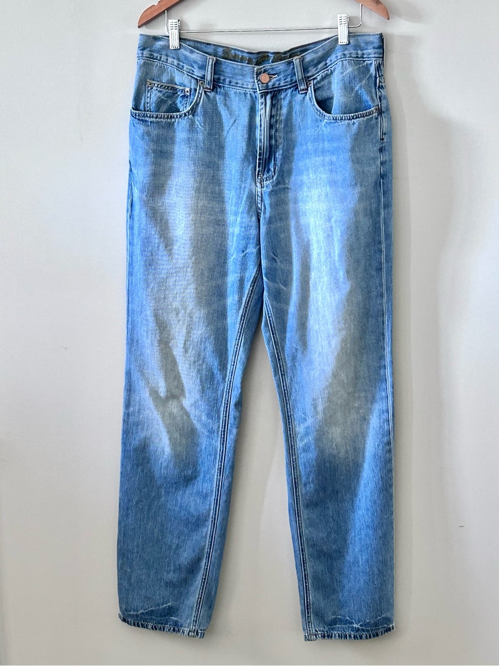 Tommy Bahama Classic Light Wash Fading  Straight-Leg Cotton Jeans Men’s 36x34
